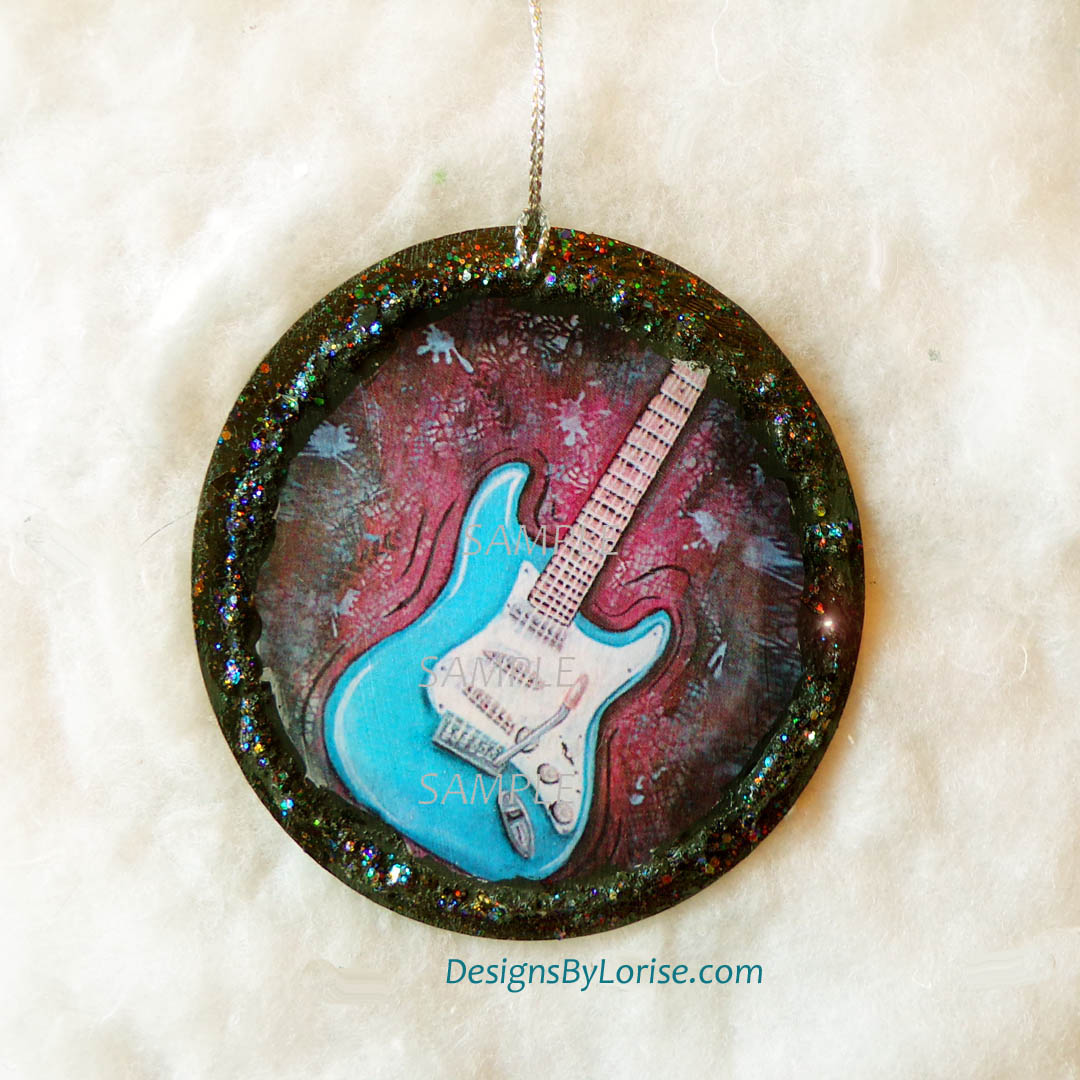 Fender Stratocaster Guitar Holiday Christmas Ornament