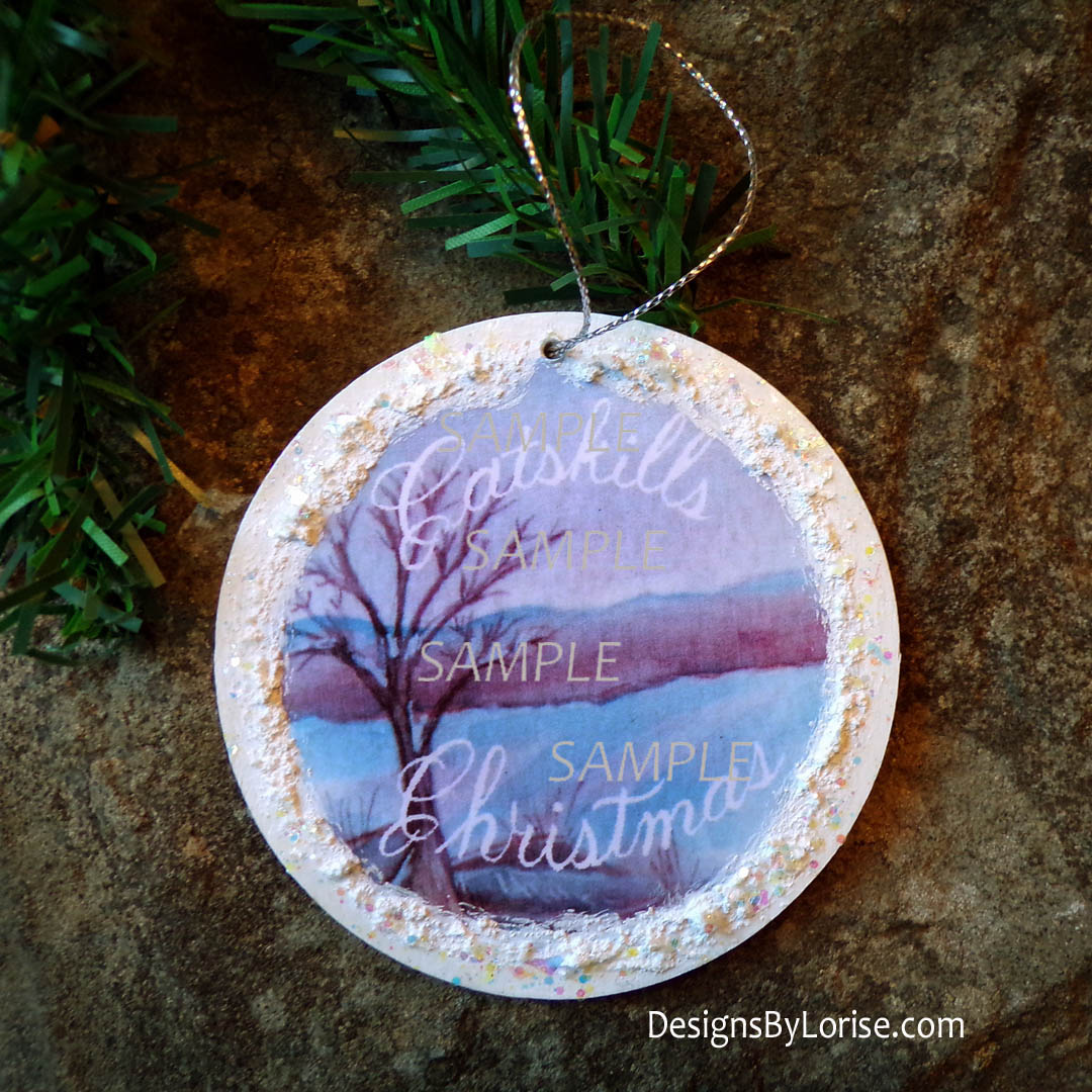 Catskill Mountains Holiday Christmas Ornament