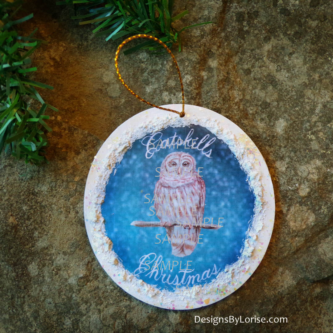 Barred Owl Catskills Christmas Holiday Ornament